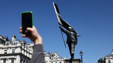 Una de las obras de Banksy en Londres