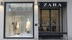 Inditex cierra este s�bado todas sus tiendas en Espa�a, como este Zara en la calle Alcalde Rey Davi�a, Vilagarc�a  