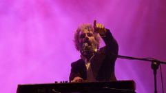 Abraham Boba, cantante de Le�n Benavente, en la actuaci�n del grupo en el Noroeste Pop Rock 2015