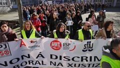 Manifestaci�n de los funcionarios de Justicia en A Coru�a