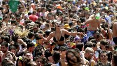 En la foto, una imagen de archivo de la multitudinaria Festa da Fraga, 
