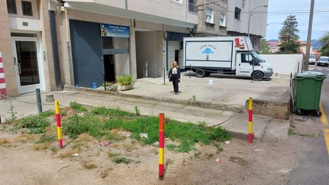 Una vecina en la zona que ha sido presuntamente apropiada por residentes