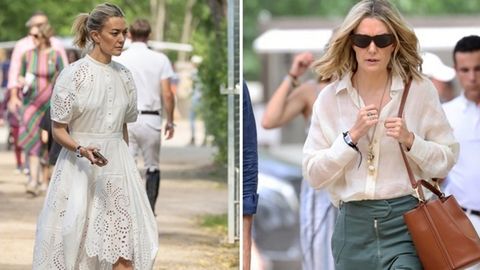 Marta Ortega, en el Club de Campo de Madrid con dos modelos de Zara