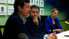 Javier Valenzuela, Miguel Anxo Fern�ndez LOres y Luc�a Pedroso, hoy en el Concello