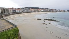 Aspecto de la playa de Silgar el pasado noviembre