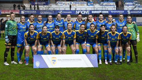 Las jugadoras de la selecci�n absoluta femenina del Principado de Asturias