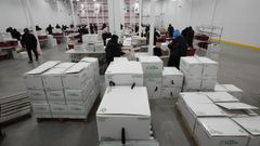 Uno de los centros de distribuci�n de Moderna en Estados Unidos