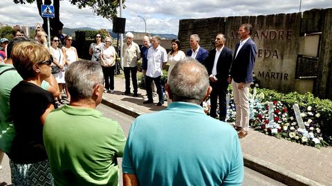 Homenaxe na Caeira a Alexandre Bveda no Da da Galiza Mrtir