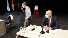 J�come y Armando Ojea, dos de los tres concejales que forman el gobierno ourensano