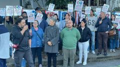 Protesta el pasado lunes en favor de Breixo.