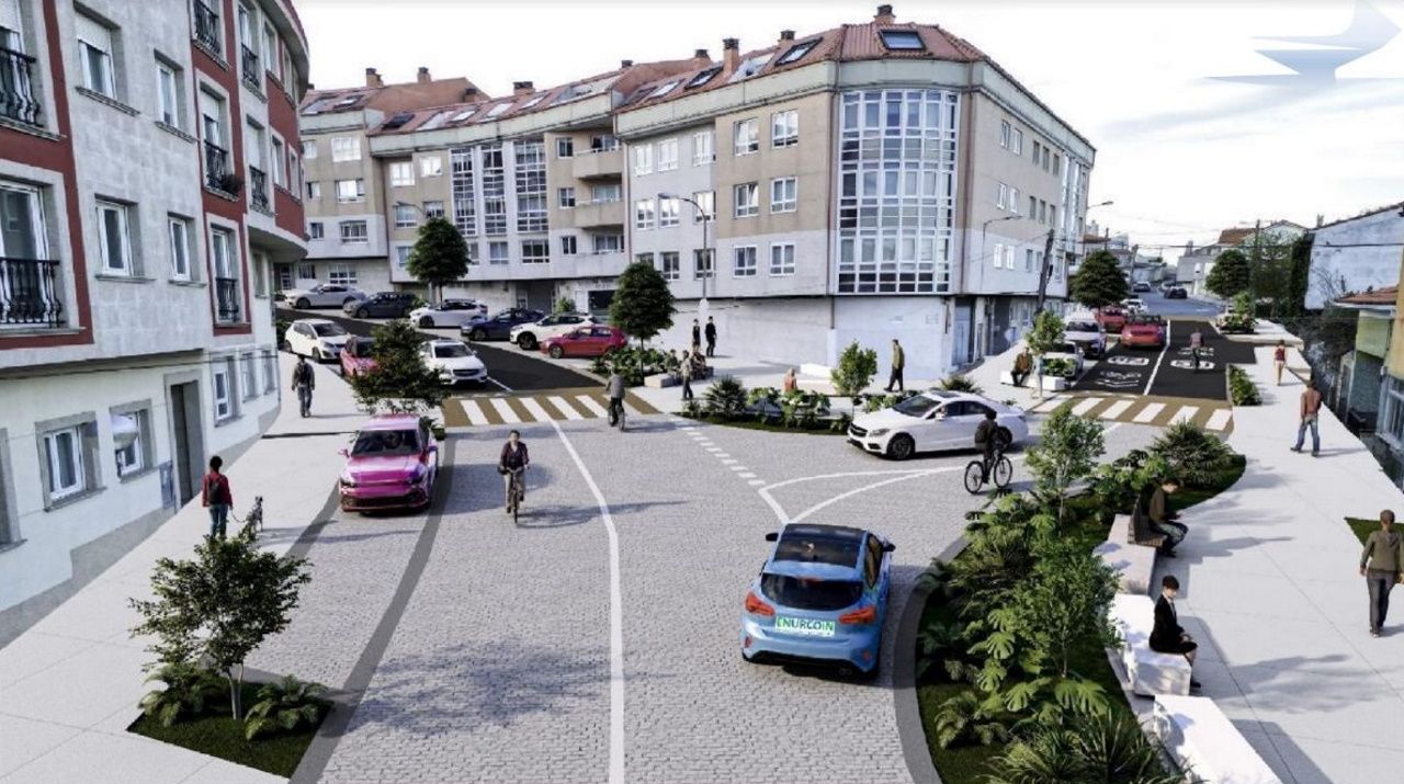 La avenida de Caión tendrá límite a 30 por hora tras las obras de ...