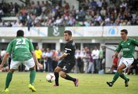 Partido entre el Galicia de Mugardos y el Racing en el campo de A Pedreira. 