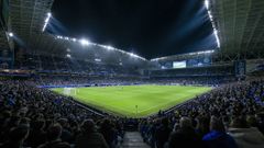 El Carlos Tartiere, durante el Real Oviedo-Osasuna