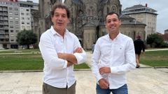 El alcalde en funciones, Pepe Castro, y el asesor de deportes de la Diputaci�n, Enrique �lvarez.
