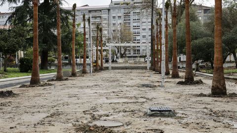 Obras en el Xard�n do Pos�o.