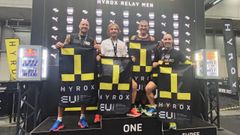 Simon Passmore, Sergio Monteagudo, Daniel Sevilla y Nolo Romero, en el primer caj�n del podio del europeo.
