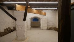 Una de las salas rehabilitadas en el monasterio cisterciense