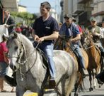 La ruta equina comenz� en el casco urbano pont�s. 