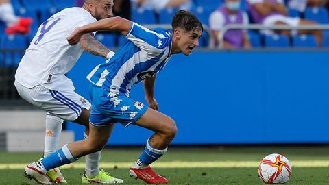 Noel, durante el partido de pretemporada ante el Castilla