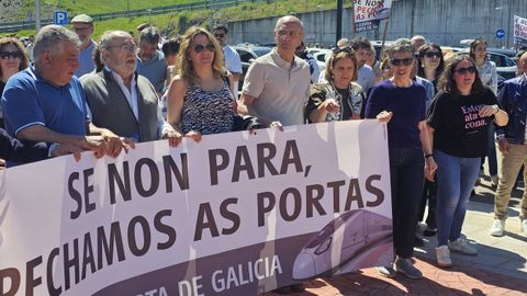 Concentracin en la estacin Porta de Galicia de A Gudia.