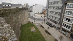 La peatonalizaci�n de A Mosqueira ha reducido el tr�fico por la Ronda da Muralla