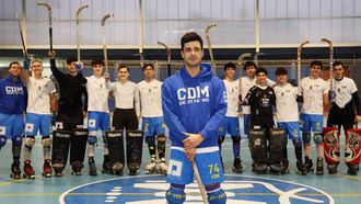 Pablo Cancela, antes de un entrenamiento con el Compa&ntilde;&iacute;a de Mar&iacute;a