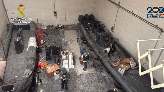 Las dos planeadoras que fueron halladas en una nave de Bilbao