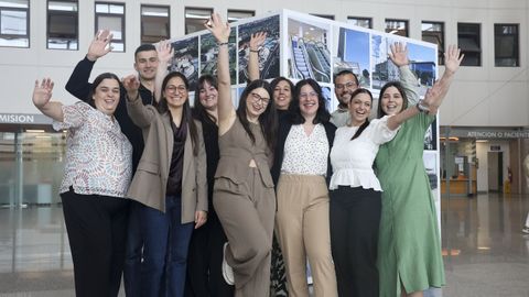 En la imagen, los residentes de Enfermer�a que han finalizado su especializaci�n