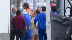 Las dos mujeres fueron atendidas en una ambulancia