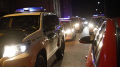 Foto de archivo de un control policial en Foz