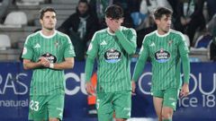 �lvaro Pe�a, Jairo Noriega y Gorostidi, jugadores del Racing de Ferrol