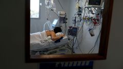 Una paciente en una uci en Buenos Aires