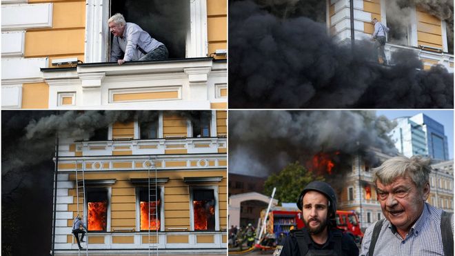 Angustioso ataque en el coraz�n de Kiev