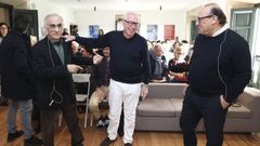 Xerardo Est�vez, David Chipperfield y Alfonso Salgado, antes de iniciar la conferencia