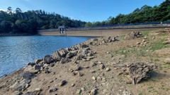 Imagen del embalse de Zamns de la semana pasada