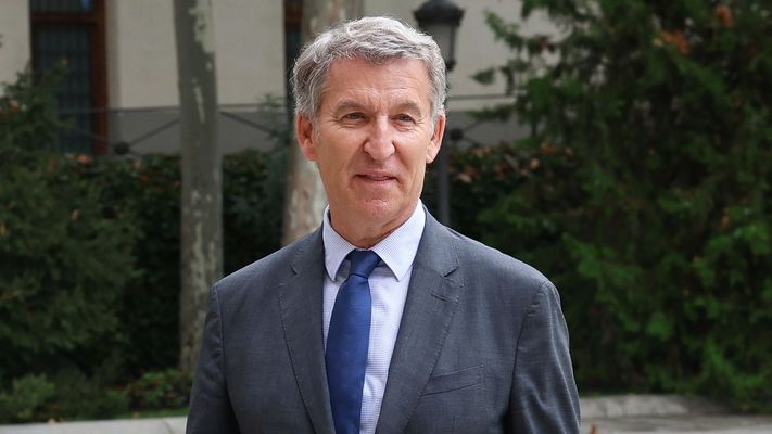 Feijoo, a su llegada este martes al Senado