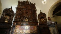 Los retablos de la capilla de Meir�s en una visita de intelectuales autorizada en el 2016