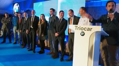 En primer t�rmino el gerente de Triocar Roberto Mart�nez, acompa�ado de su equipo directivo
