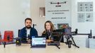 Los hermanos Rubn y Noelia Gil Fontn, fundadores de la empresa gallega Vig-Sec Drone 