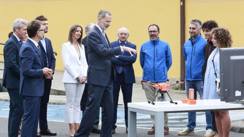 Felipe VI se interes� por los proyectos de As Mercedes