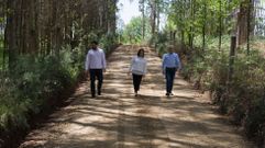 Visita institucional a los trabajos ejecutados en una de las pistas 