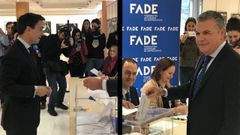 Los dos candidatos a la presidencia de FADE votan en las elecciones de la patronal