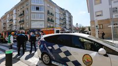Incendio de una vivienda en el centro de Vilagarc�a