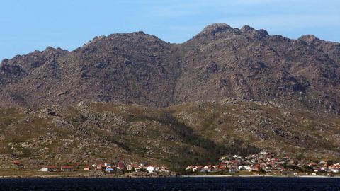 Vista del monte Pindo, en Carnota.