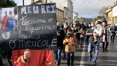 En Baamonde se han organizado varias protestas contra el cierre del colegio