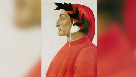 �Retrato de Dante�, lienzo obra del gran pintor renacentista florentino Sandro Botticelli y que est� datado en torno a 1495.