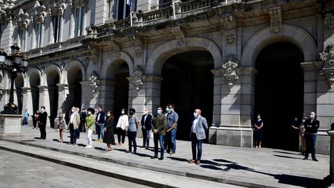 Minuto de silencio en Mar�a Pita