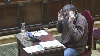 Koldo Garc�a, exasesor del exministro Jos� Luis �balos, gesticula en un momento de su declaraci�n.