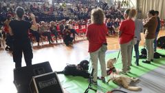 Un momento de la demostracin en el recinto deportivo de Esteiro