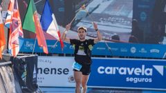 Juanjo Coello, en su llegada a la meta.